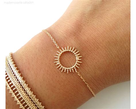 VERSACE ~ Authentic Vintage Gold Plated Sun Face Bracelet